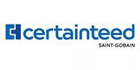 CertainTeed logo in blue and gray with Saint-Gobain text underneath