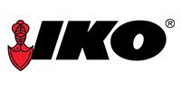 IKO logo with red icon and bold black text on white background