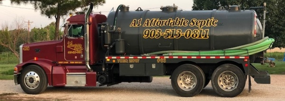 A-1 Affordable Septic Cleaning  service truck