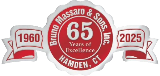 Logo celebrating 65 years of Bruno Massaro & Sons, Inc.