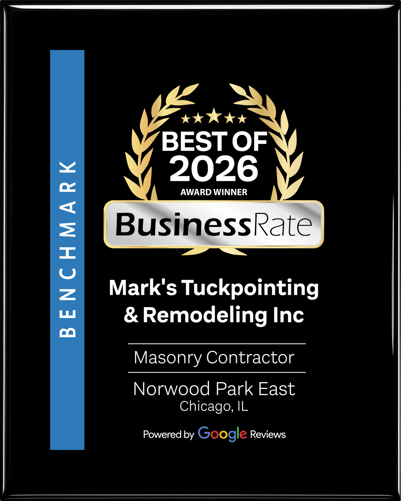 Best of 2026 award for Mark’s Tuckpointing & Remodeling Inc.