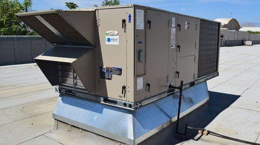Commercial AC on rooftop