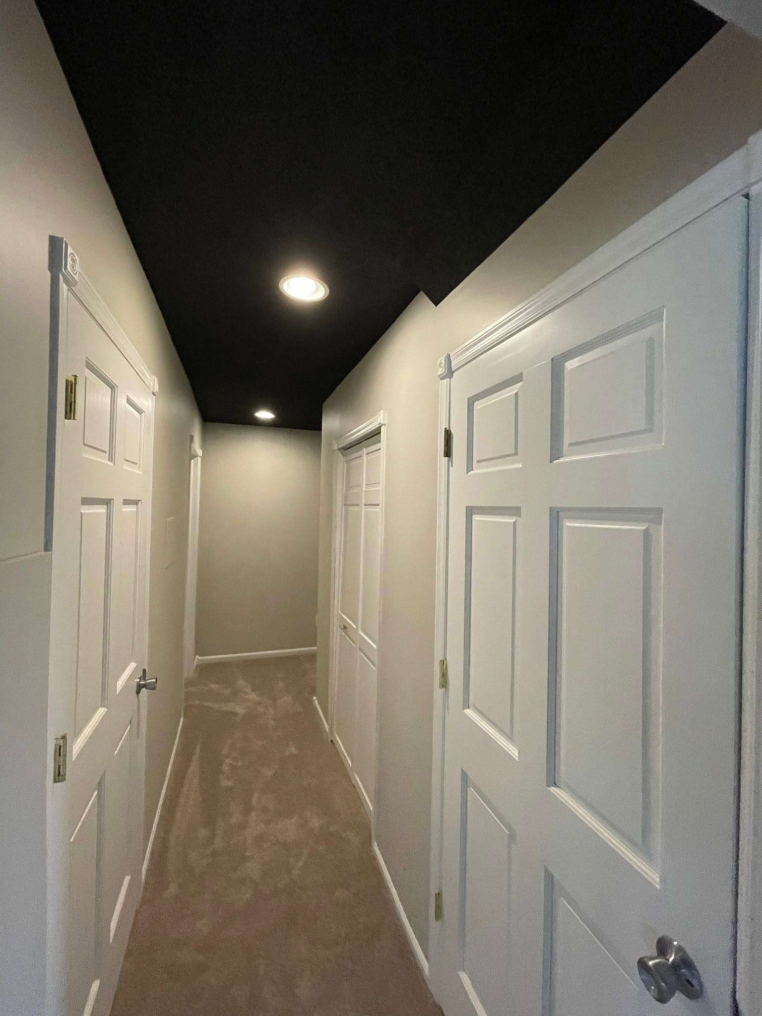 Painted walls, doors and ceiling in Ankeny, Iowa home. 