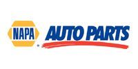 NAPA Auto Parts logo in blue and yellow with red underline