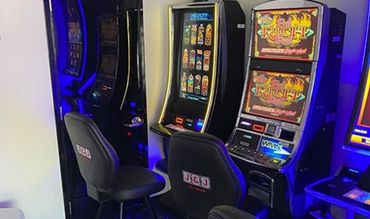 Gambling Machines in a restaurant