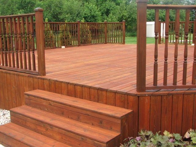 Deck cleaning and restoration services