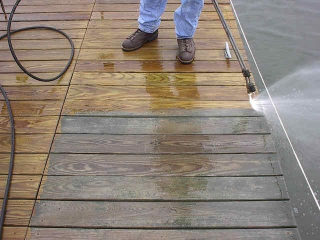 Deck cleaning and restoration services