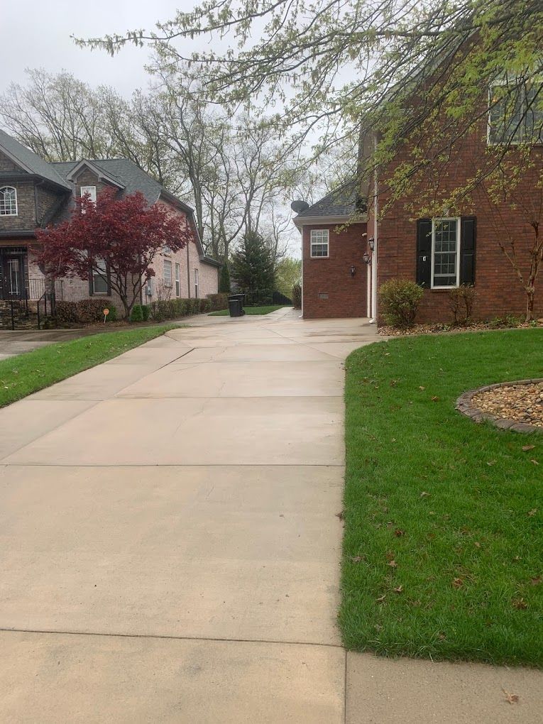 after driveway washing