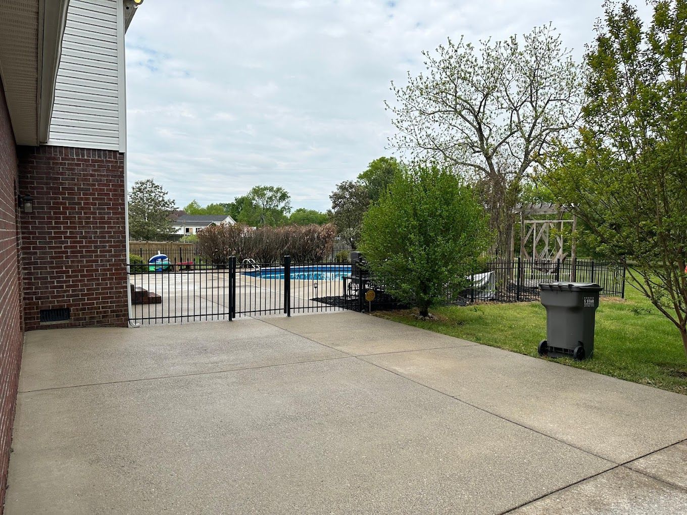 after poolside washing