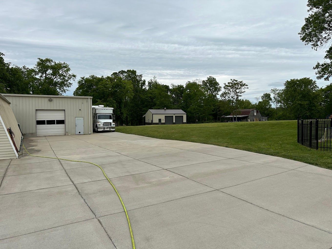 after driveway cleaning