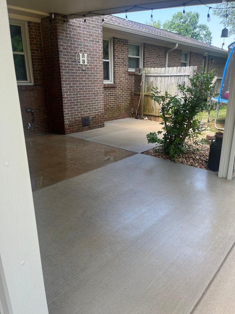 after patio cleaning