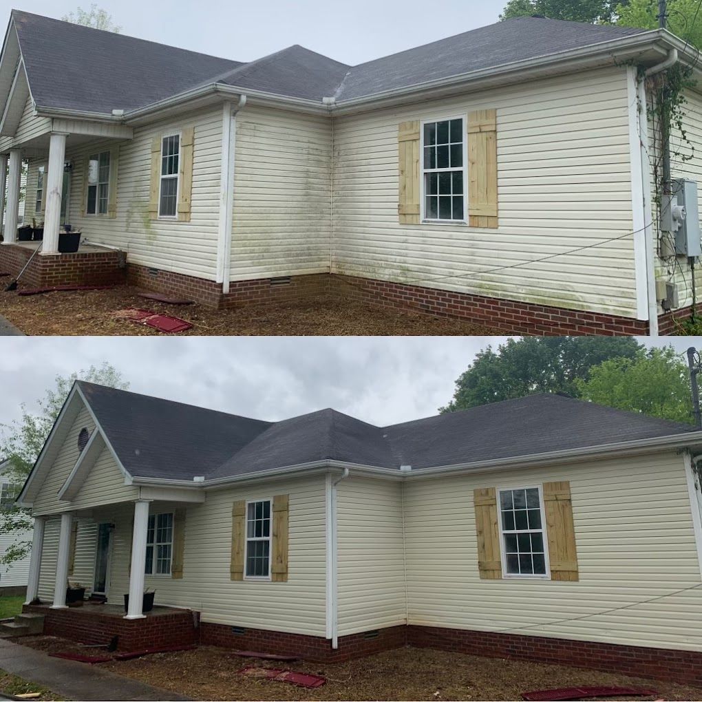 before and after residential house cleaning