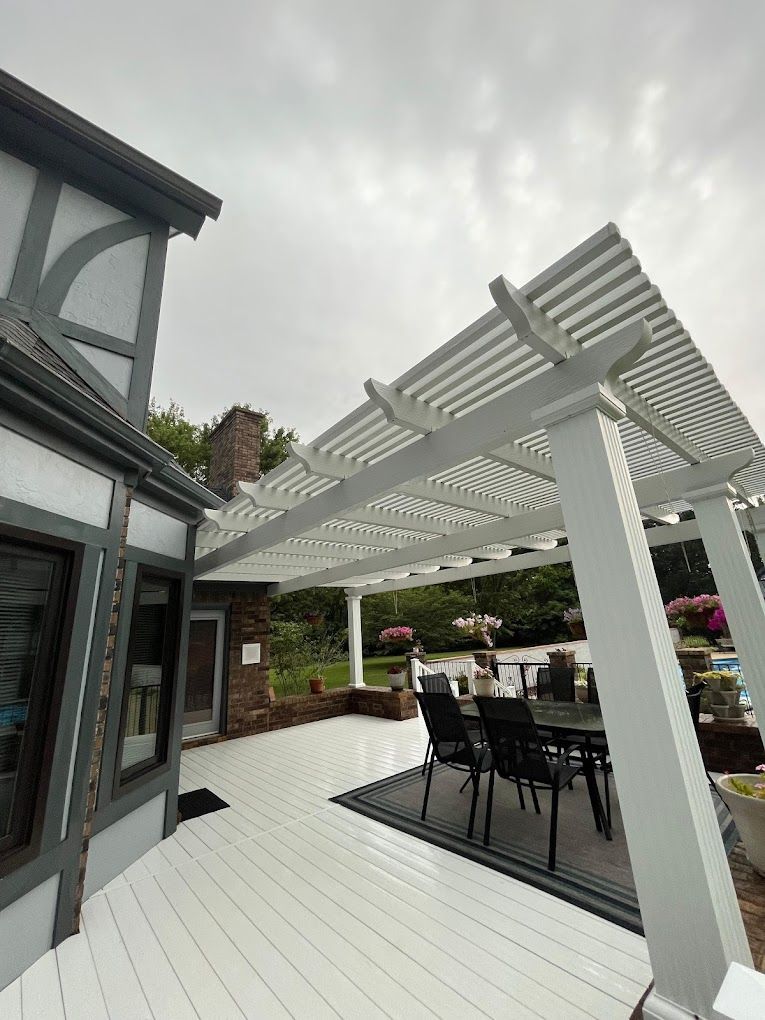 after white deck cleaning