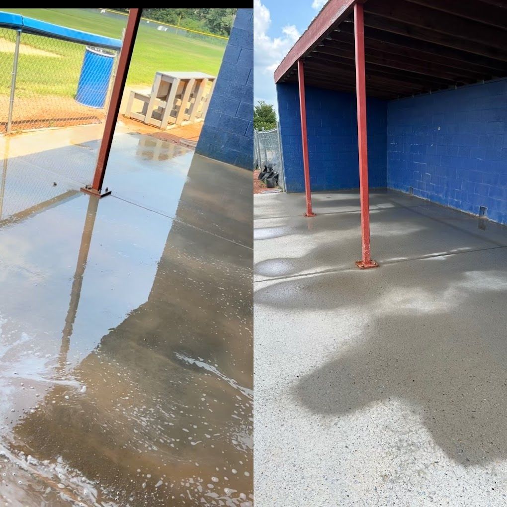 before and after cement washing