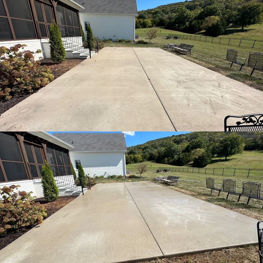 backyard patio before and after