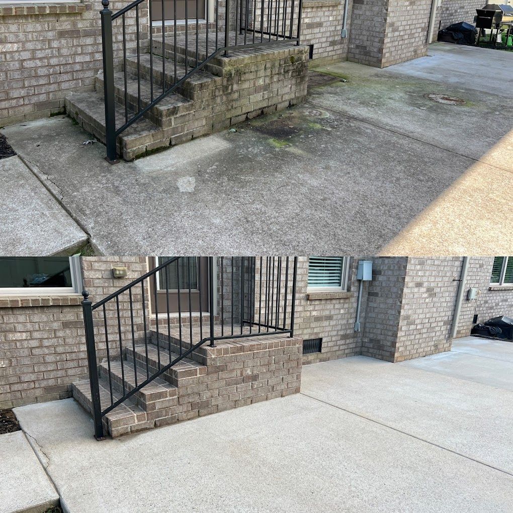 staircase and walkway cleaning