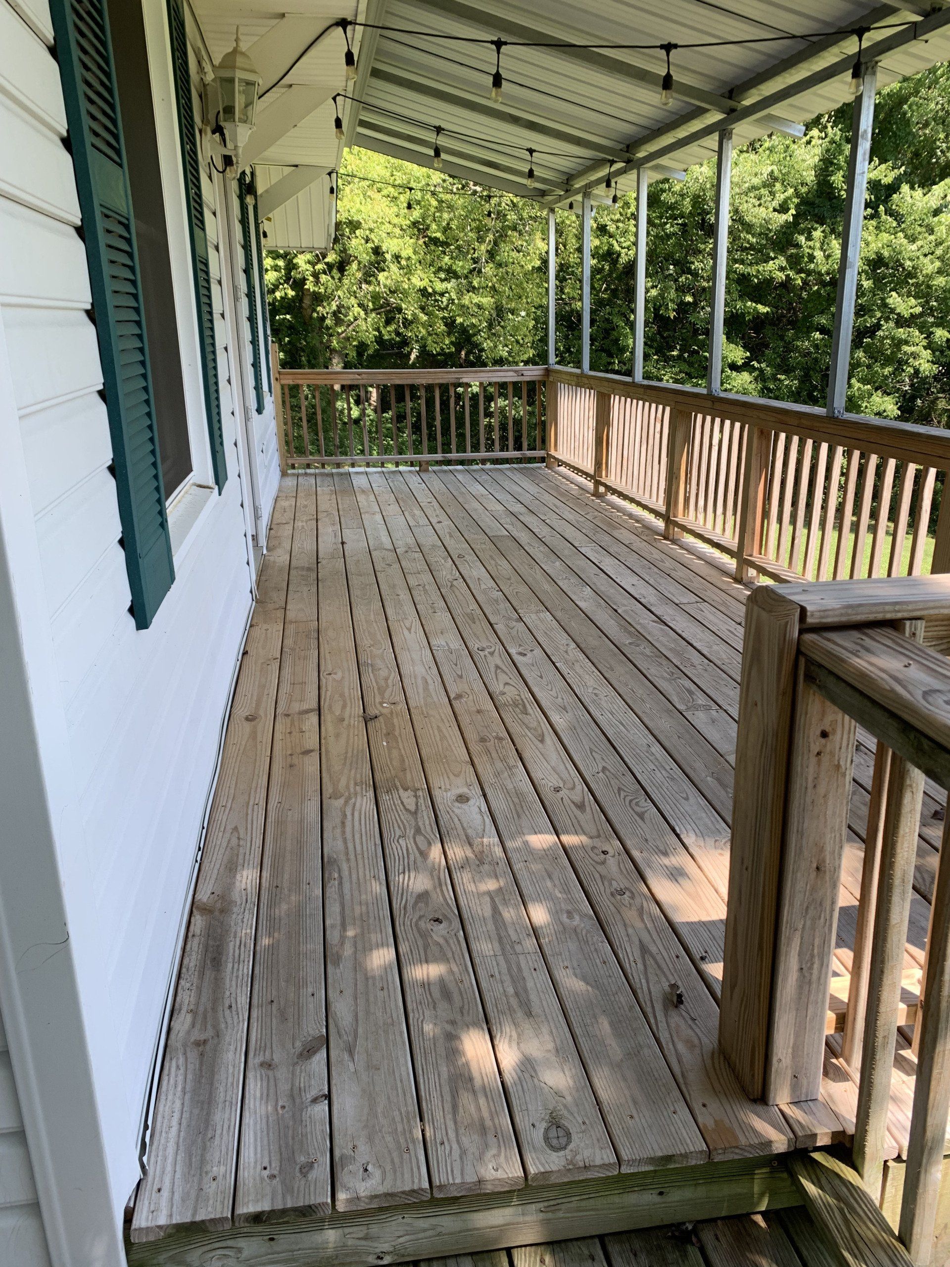 Deck cleaning