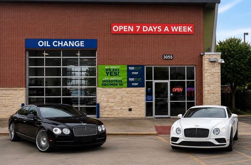 Auto shop storefront with 