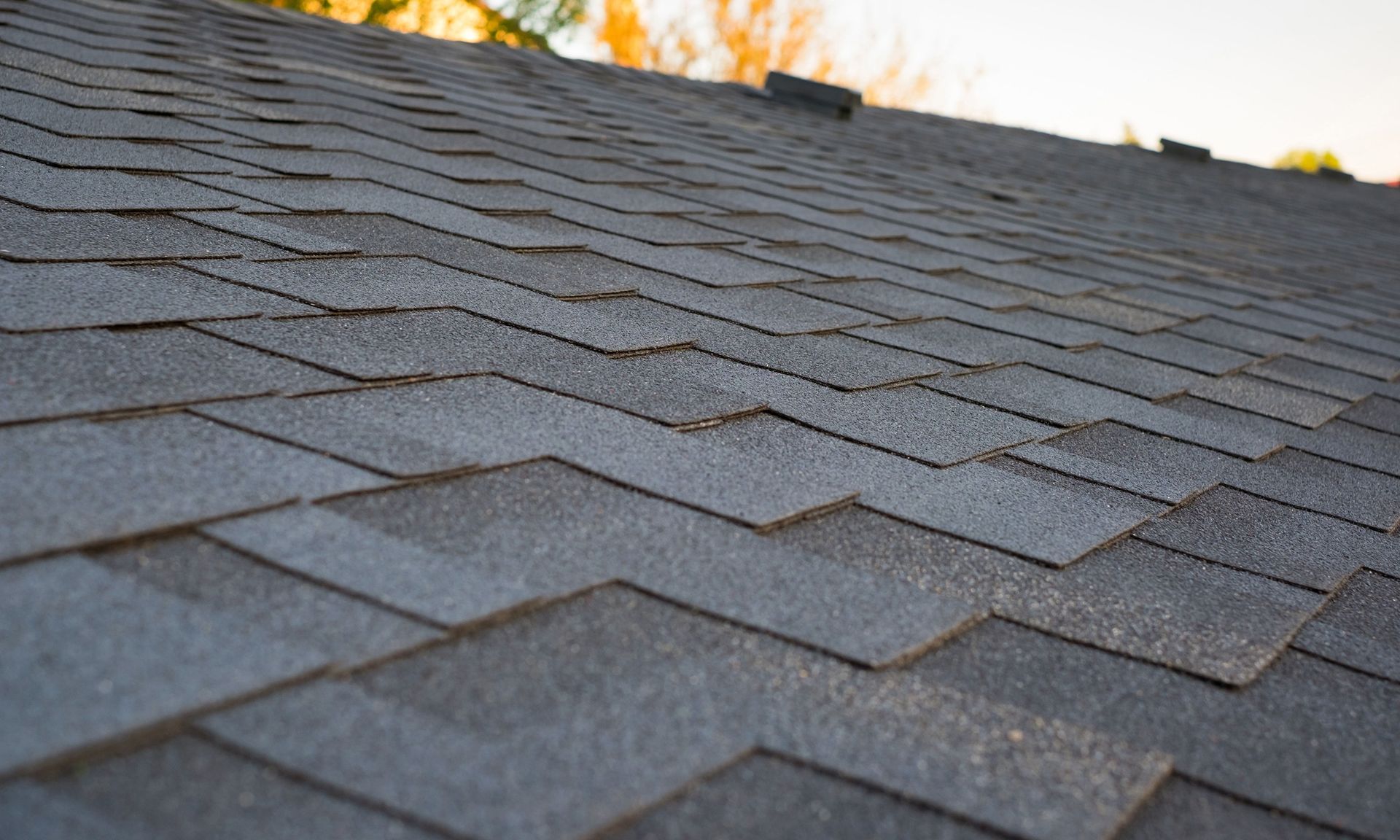a close-up of a roof with shingles on it.