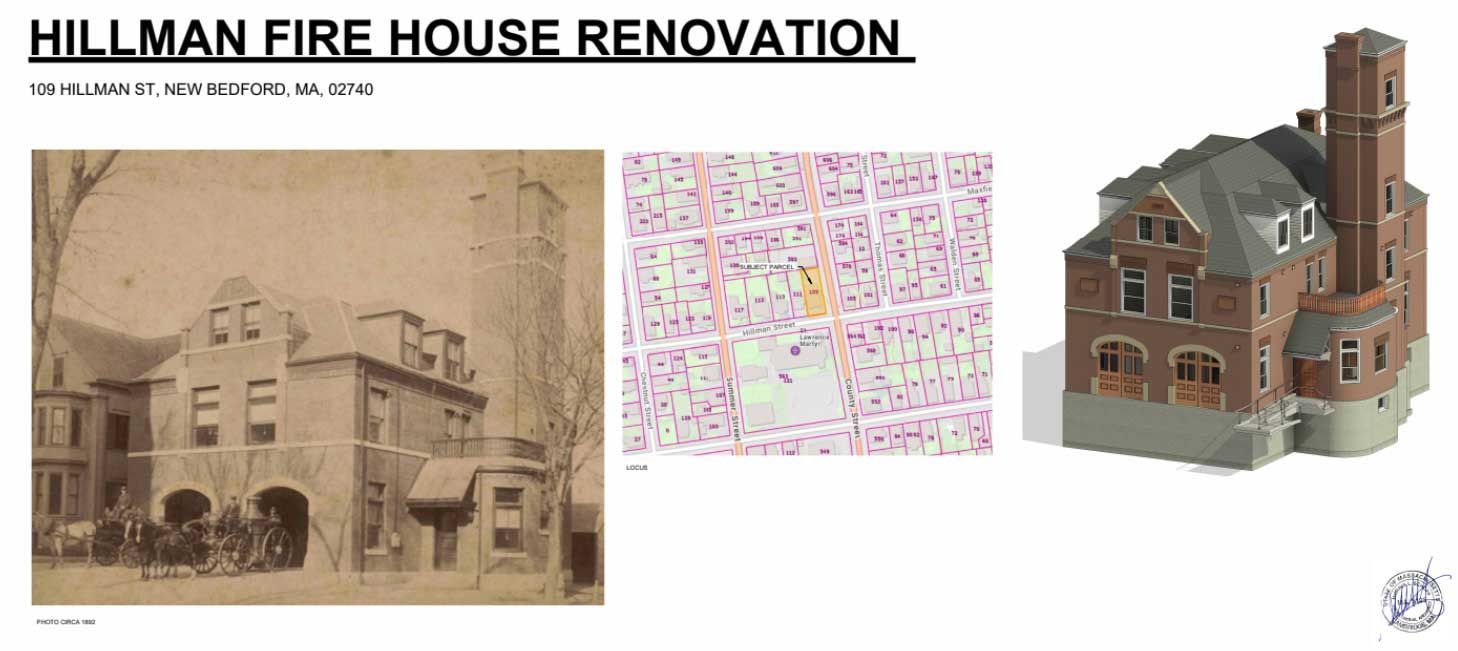 a model of the Hillman Fire House