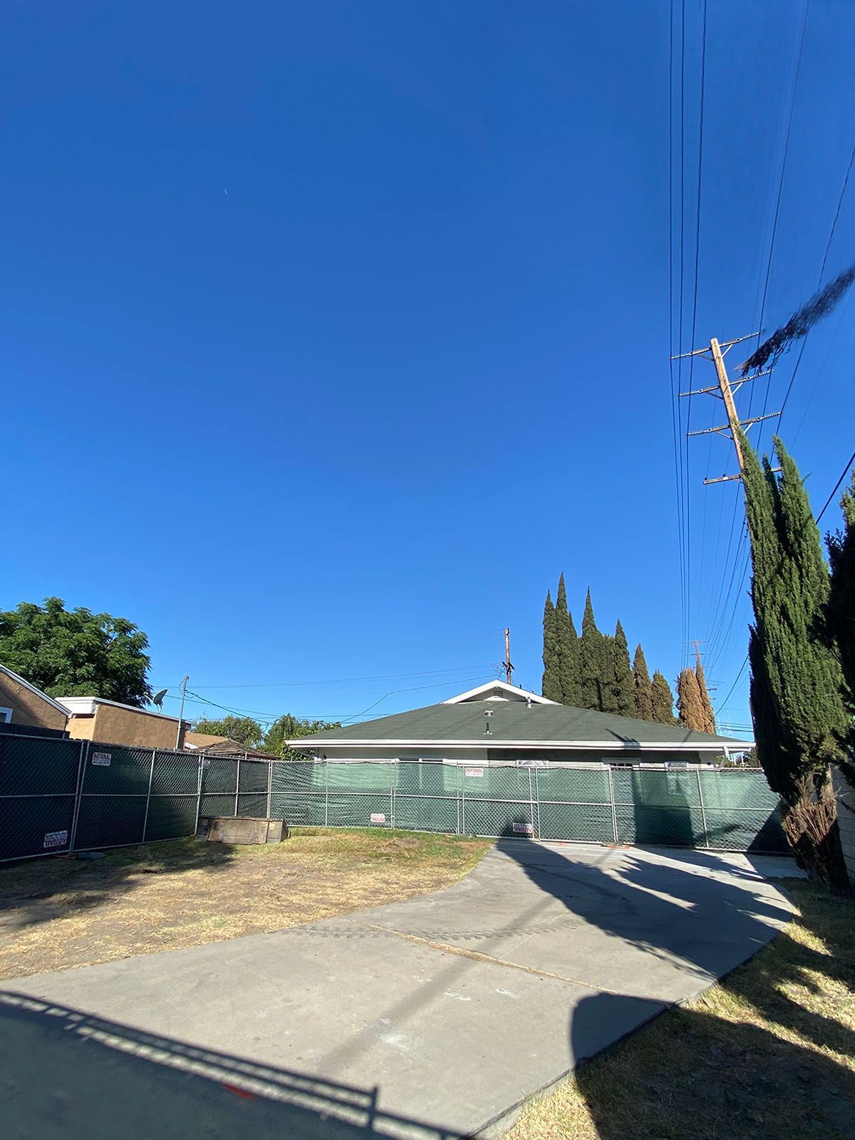 An empty yard