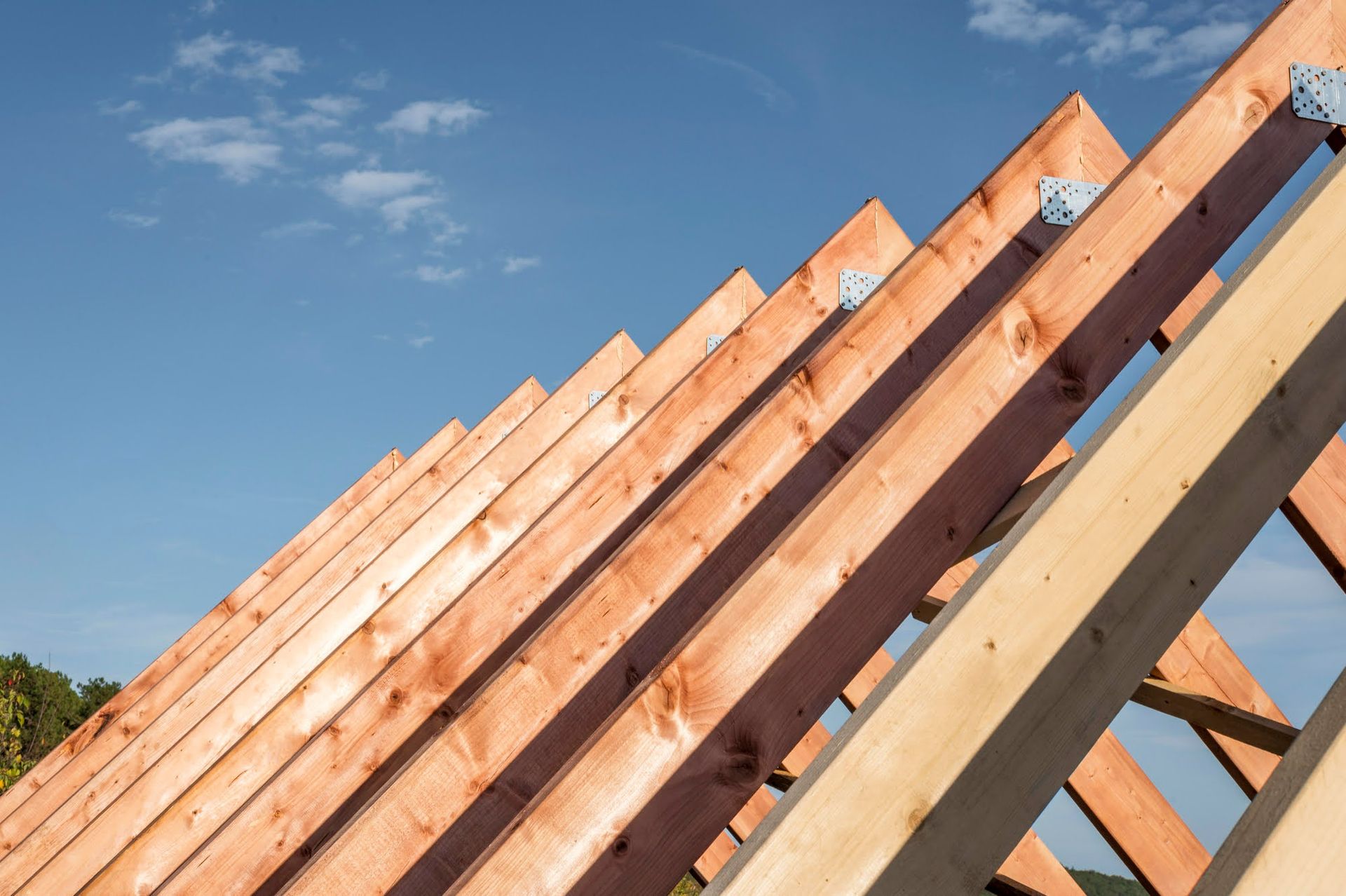 top view of home construction using fire-resistant materials for building a home