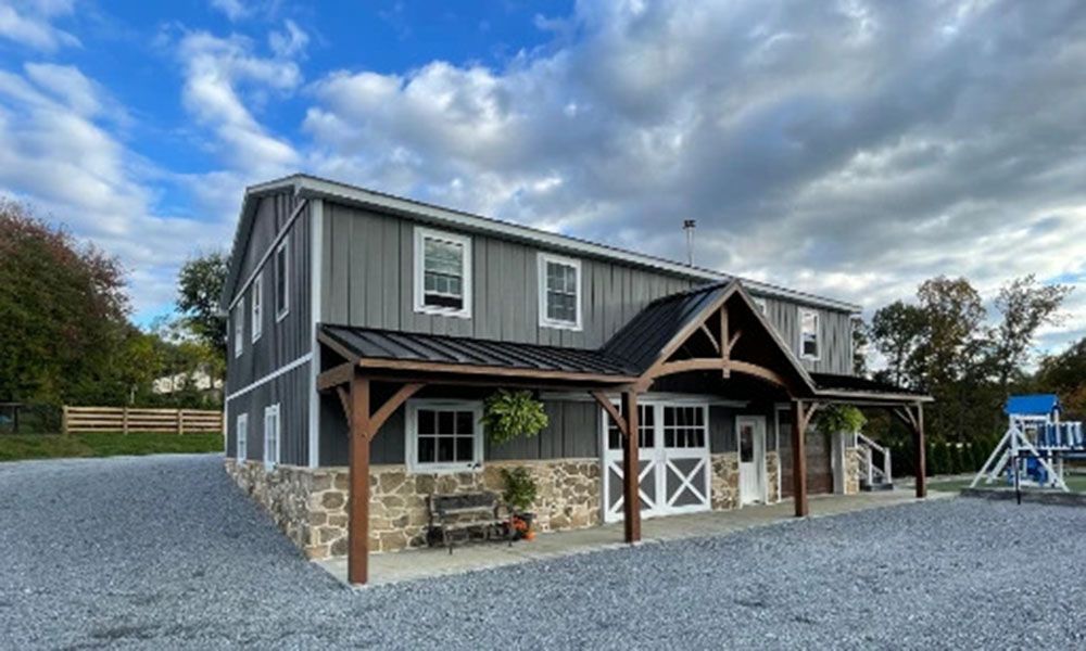 After photo of totally restored barn