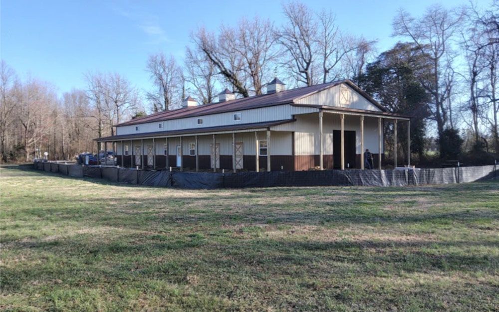Horse barn