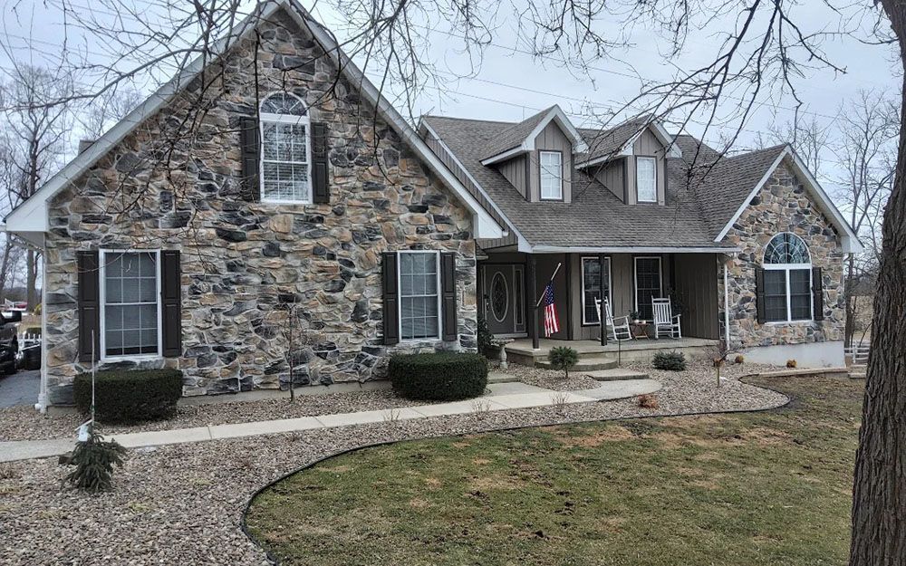 Stone front house