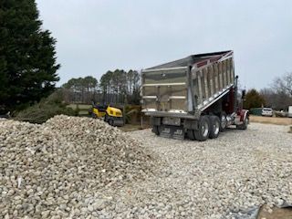 trucks and gravels