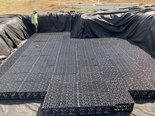 pile of rubber mats