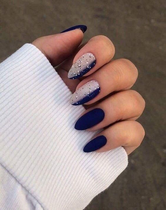 starry nail art