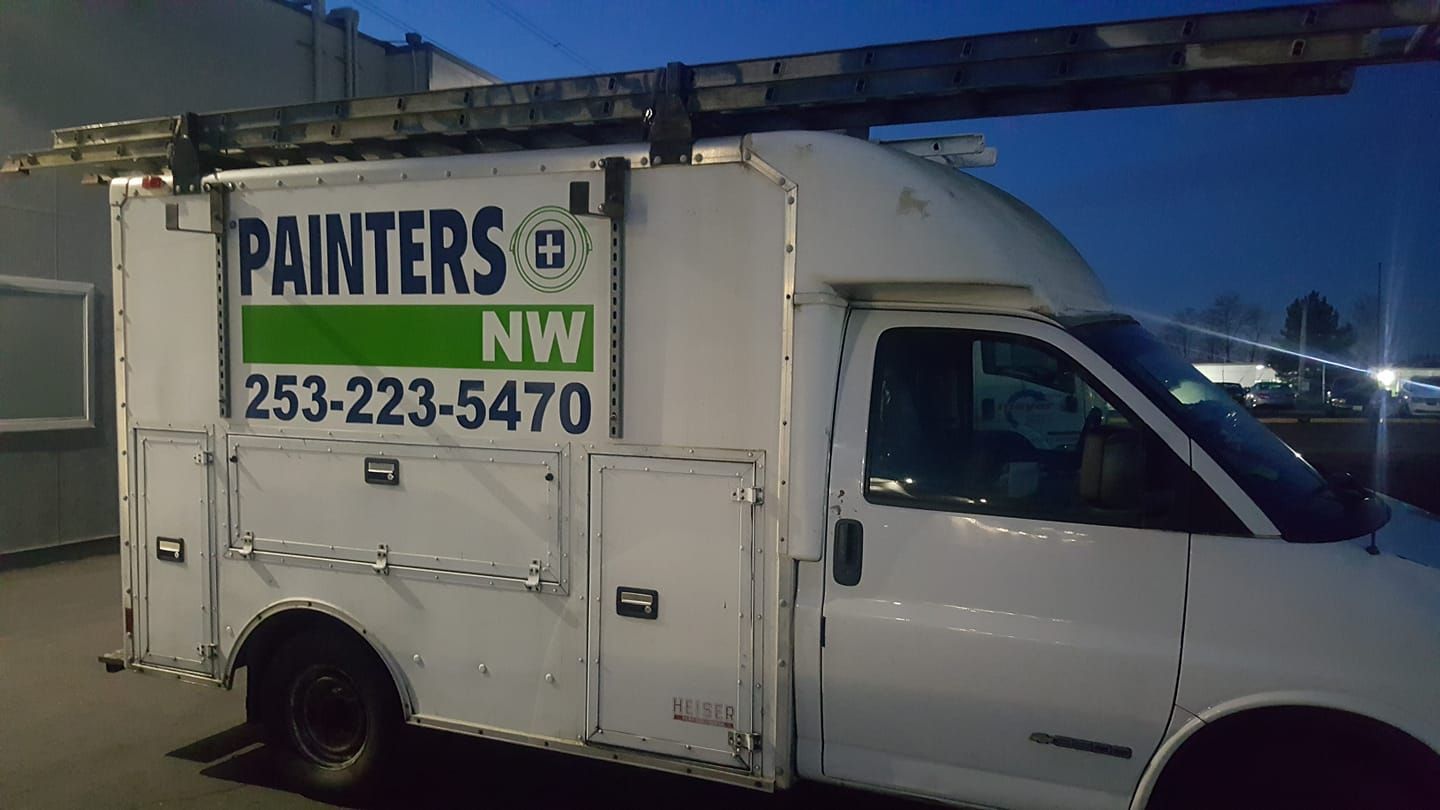 White work truck with