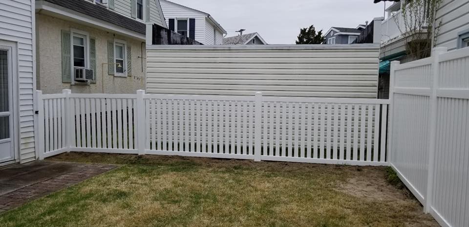 White fence