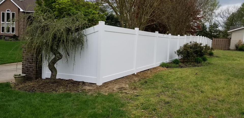 White fence