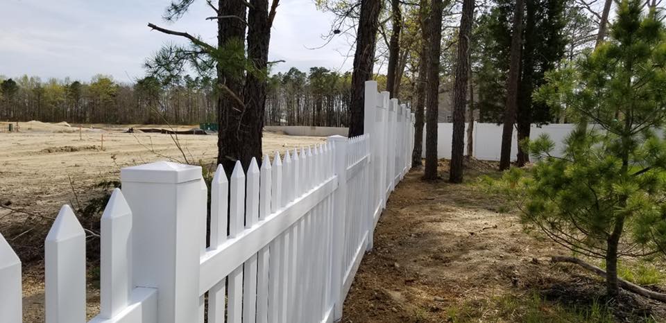 White fence