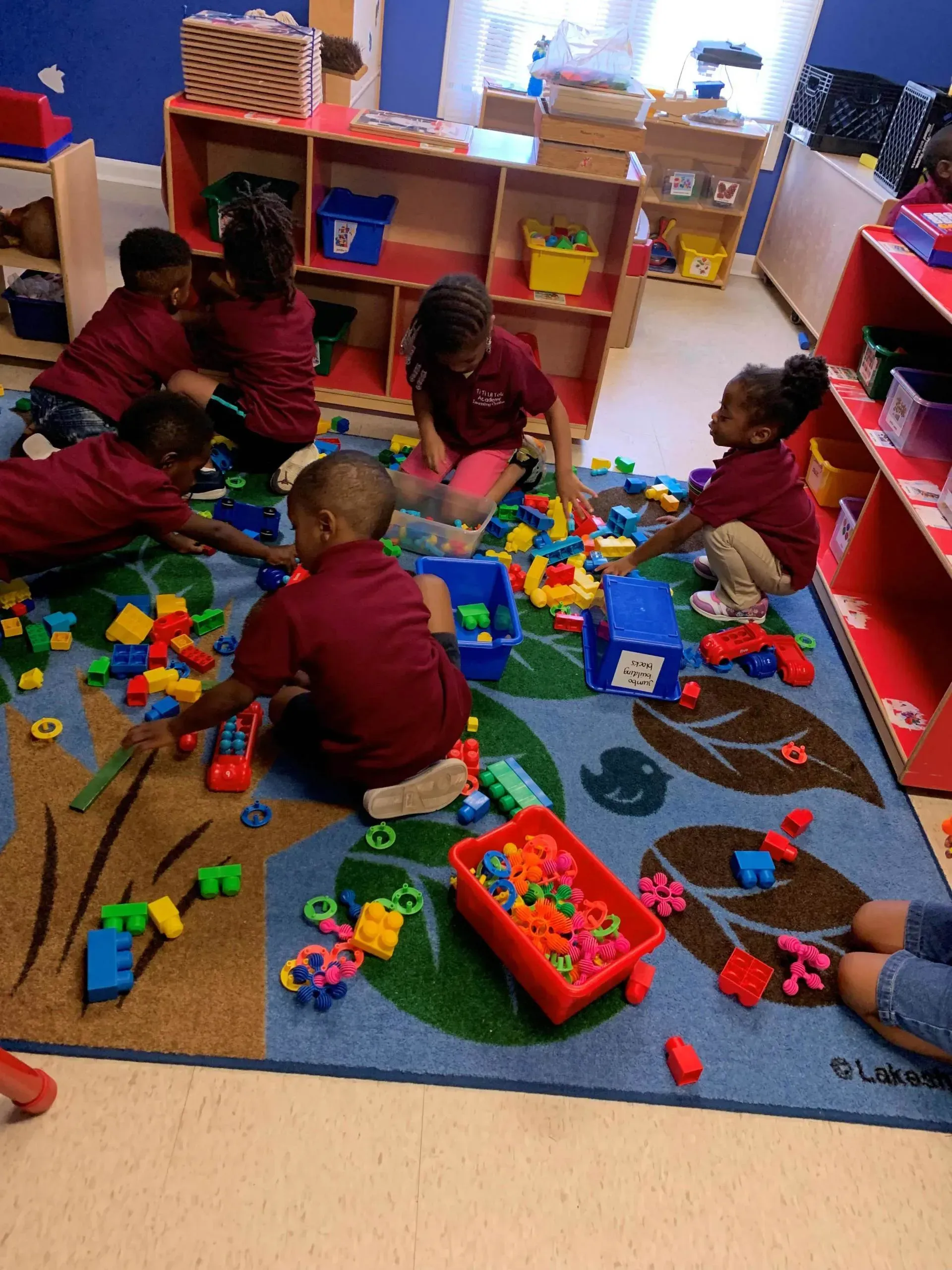 Pre-K students playing