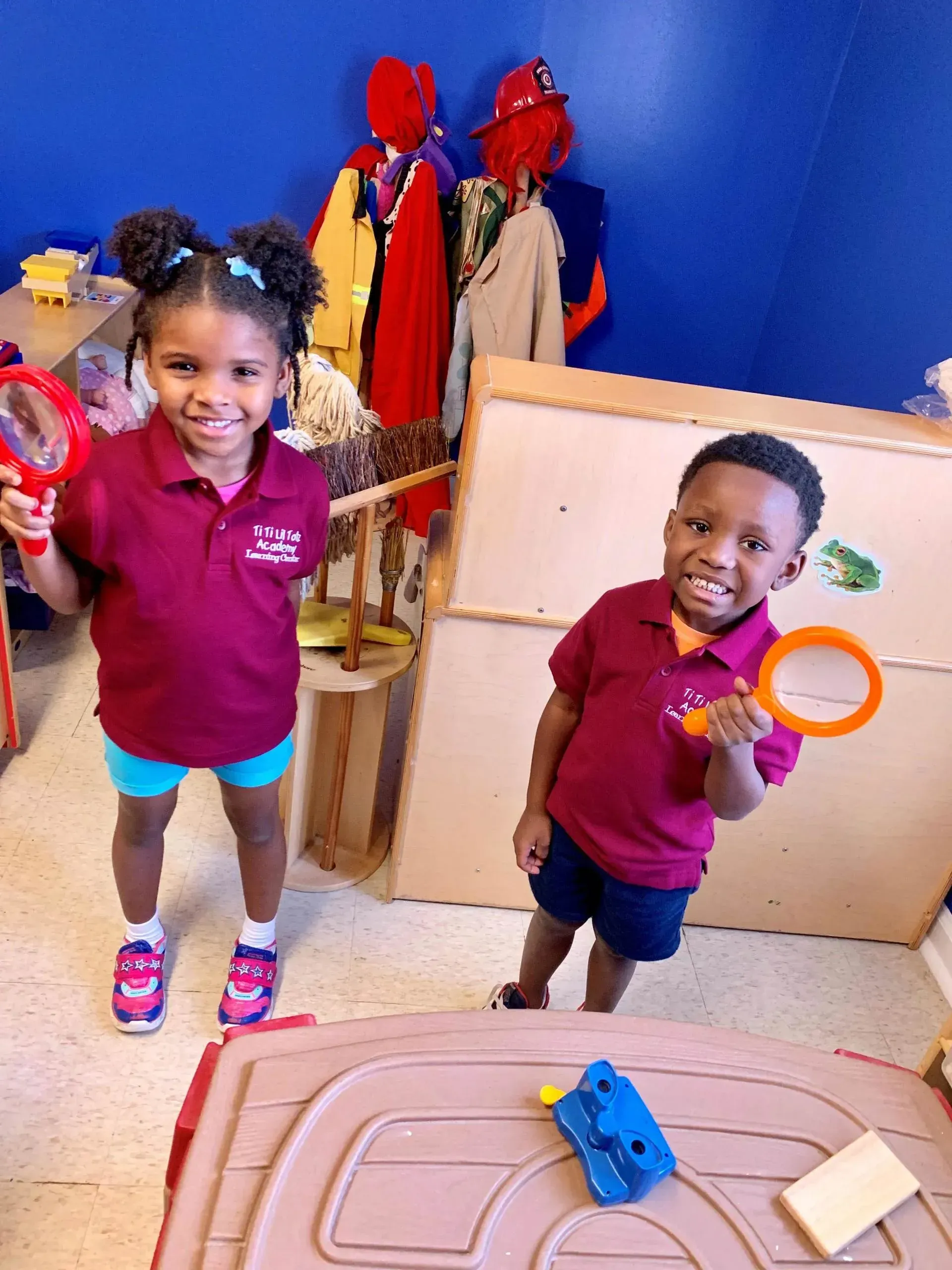 Pre-K students playing
