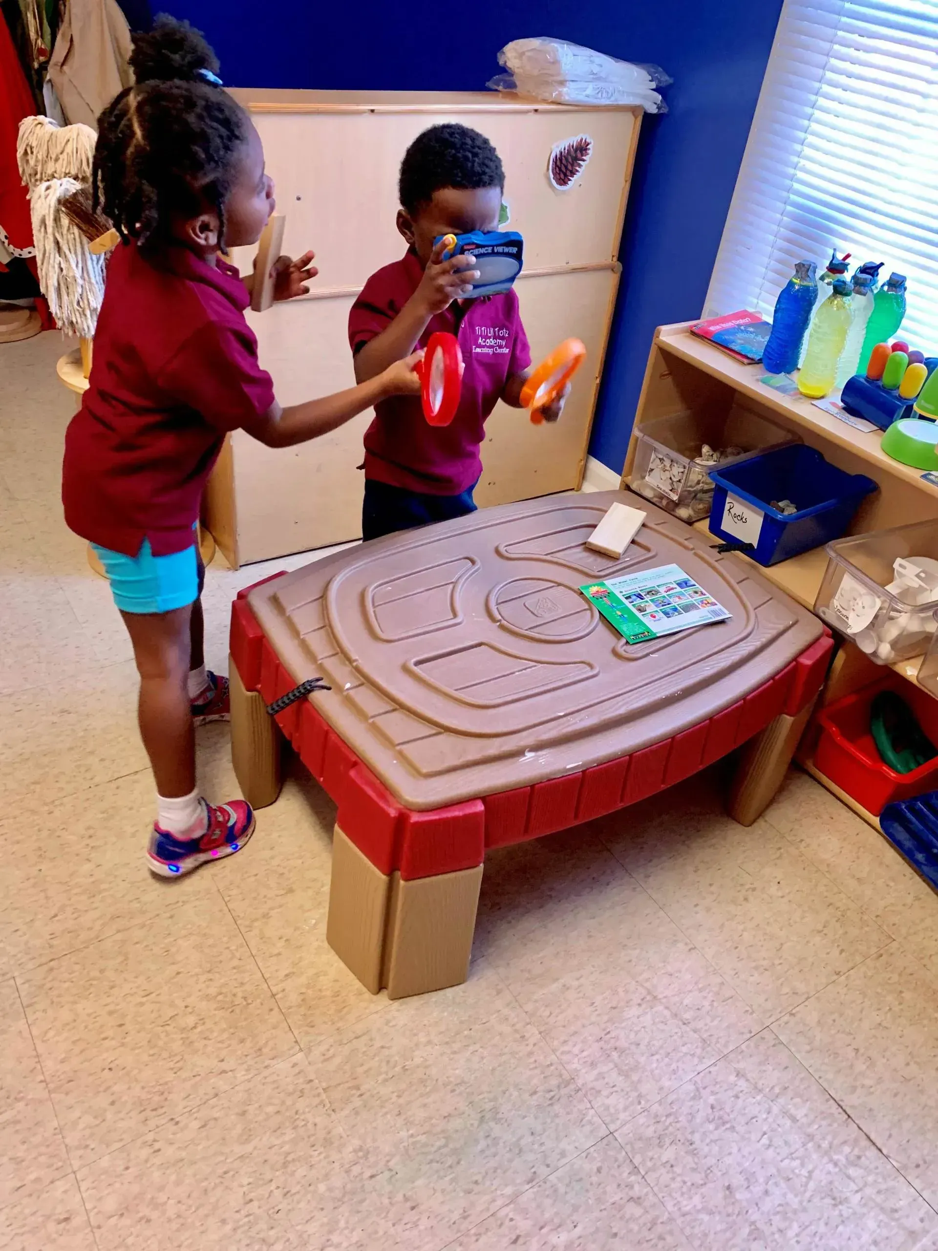 Pre-K students playing