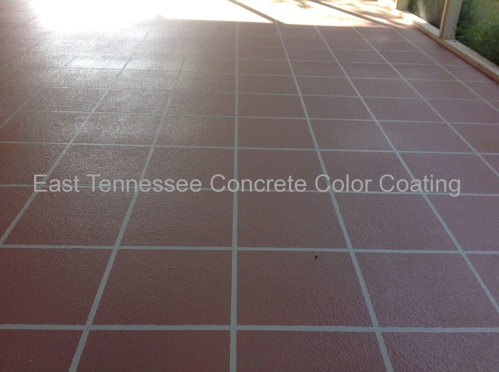 A concrete floor