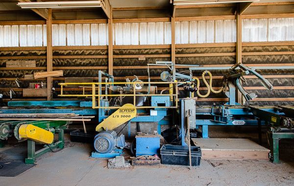 A warehouse filled with lots of machinery and tools.