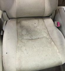 stain on car seat
