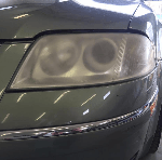 Before headlight restoration