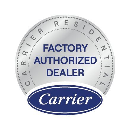Factory authorized dealer Carrier logo