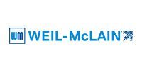 WEIL-McLAIN logo in blue with stylized “wm” icon and arrow graphic