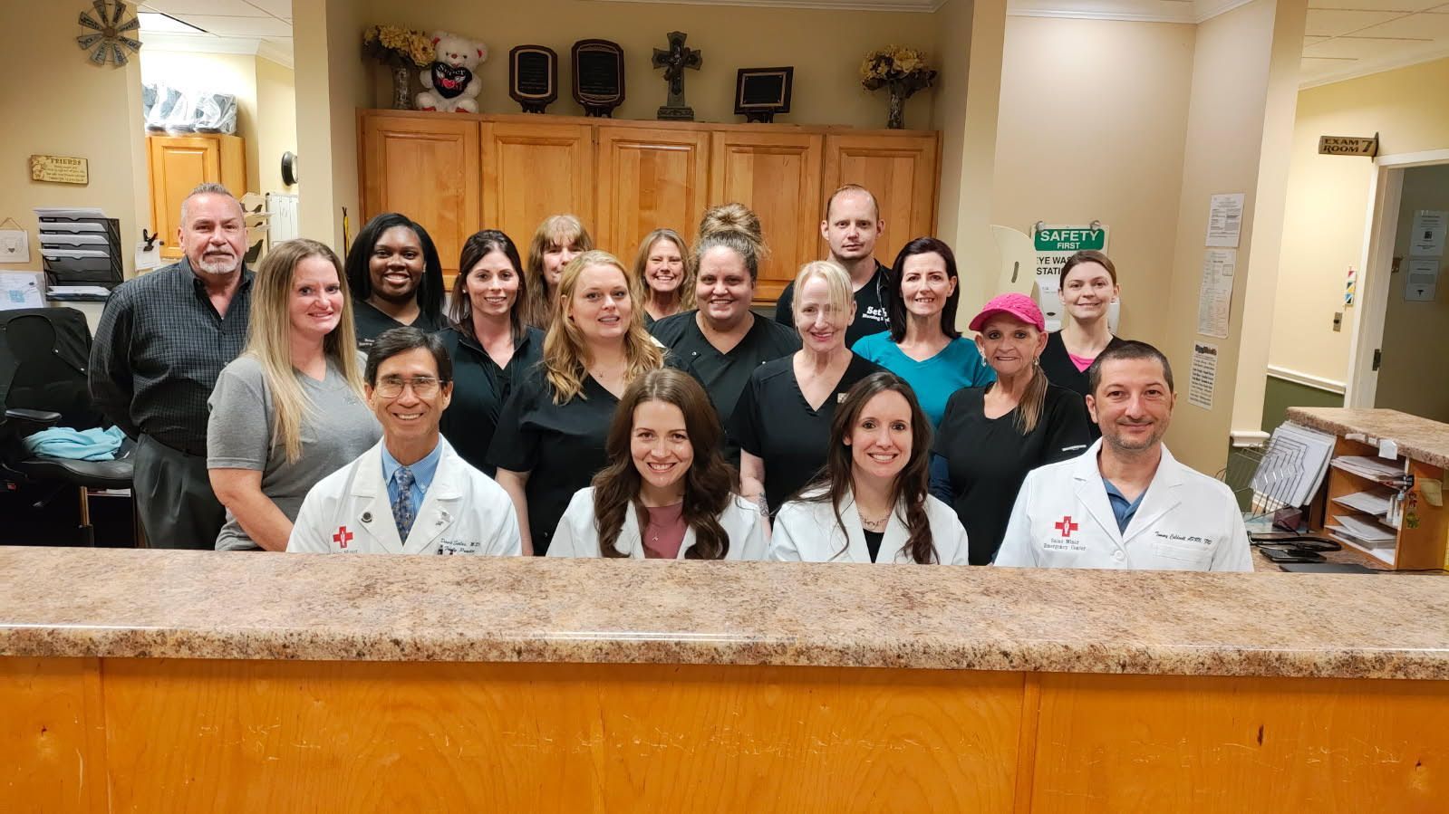 Group photo of the Salas Minor Emergency Center team