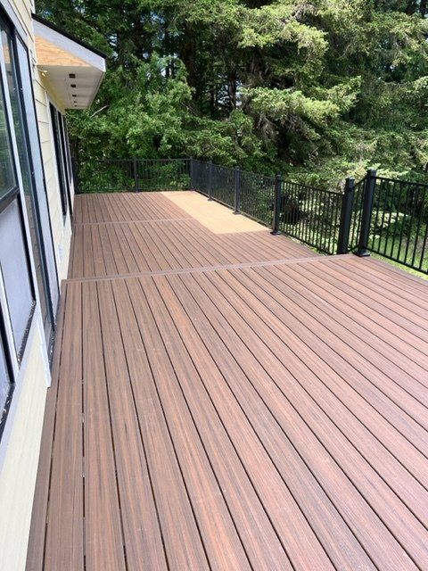 newly installed deck