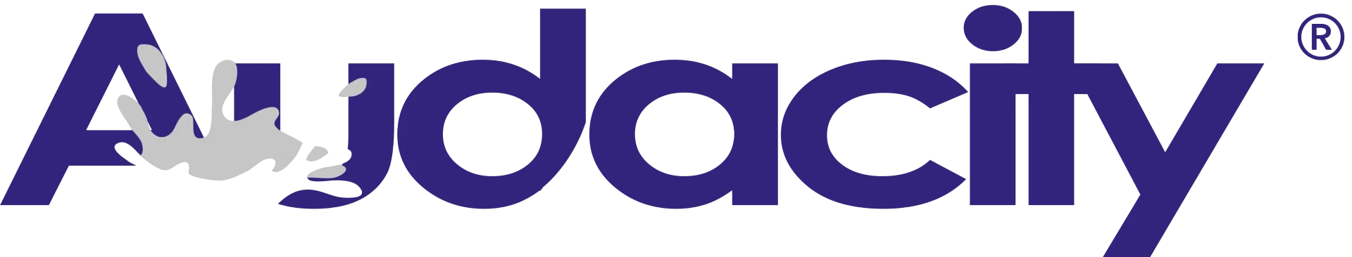 The word ayudacity is written in purple on a white background