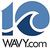 WAVY.com logo with blue stylized number 10 and circular wave icon