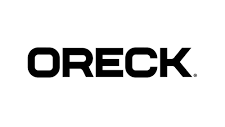 A black and white logo for oreck on a white background.
